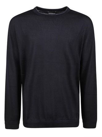 Emporio Armani Travel Essential Classic Virgin Wool Crewneck Sweater
