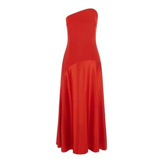 Solace London Edison Midi Dress - Dresses - Mujer - Rojo - XS