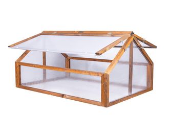 OEM Invernadero De Jard&iacute;n Greenspot - 120 X 80 X 60 Cm, Mini Invernadero De Madera Para Jard&iacute;n, Con Cubierta Que Se Abre Hacia El Arriate, Cubierta Para B