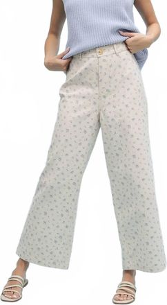 Wishlist Womens Lulu Floral Print Wide Leg Pants In Taupe