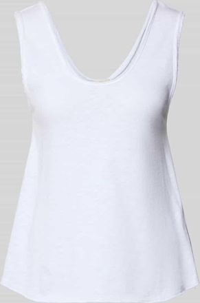 American Vintage American Vintage Tanktop mit U-Ausschnitt Modell SONOMA in Weiss, Gr&ouml;&szlig;e L