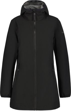Icepeak Softshelljacke ICEPEAK ALBANY, Damen, Gr. 36, basic schwarz, Obermaterial: 97% Polyester, 3% Elasthan, Jacken Softshelljacke
