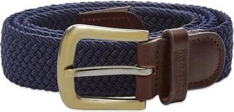 Barbour Stretch Webbing Leren Riem - unisex - Riemen - Blauw - L - Leer - Accessoires