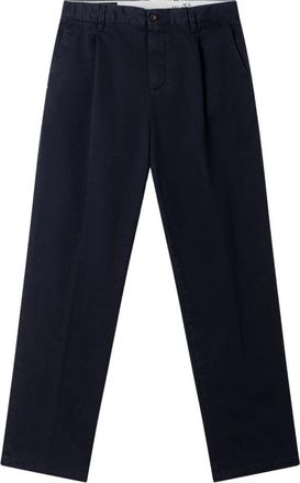 White Sand Sammy American Vintage Katoenen Broek - Heren - Straight fit broeken - Blauw - L - Katoen - Broeken