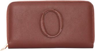 Orciani Zip Around Stitched Oval Wallet