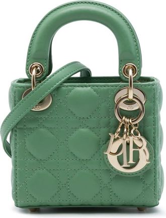 Dior Pre-owned Dior Micro Lambskin Cannage Lady Dior Ladies 1SYAZCMP30M3KKK9