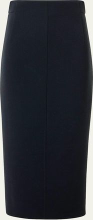 Akris Wool Crepe Midi Pencil Skirt