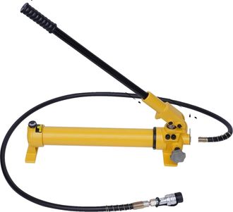 OEM Bomba Hidr&aacute;ulica Manual, Presi&oacute;n De Salida De 700 Bar, Manguera De 1,2 Metros Incluida, Color Amarillo