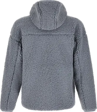 Diesel Teddy-Effect Fleece Hoodie - Gray