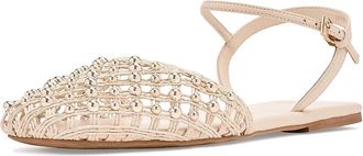 Franco Sarto Inali Strappy Womens Flat Shoes Beige : 6.5 M