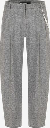Cambio Weite Flanellhose mit Ketten Emilie