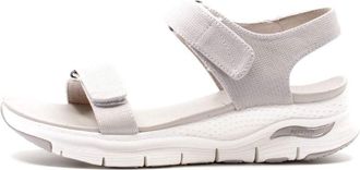 Skechers Womens Arch Fit Sandal Touristy Sandals, Taupe Mesh, 7 UK