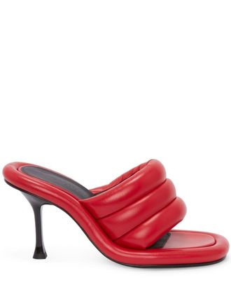 J.W.Anderson Bumper Tube padded sandals - Red