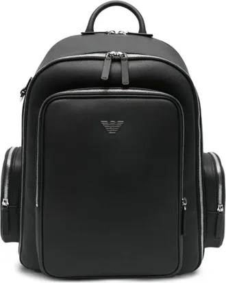 Emporio Armani Tassen, Heren, Zwart, ONE Size, Backpacks