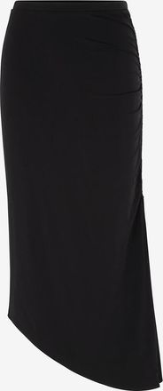 Max Mara Midirock aus Viskose Quinoa