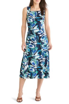 Nic+Zoe Giverny Blanche Dress In Greens
