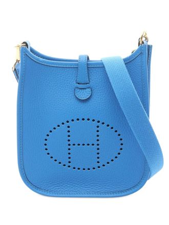 Herm&egrave;s 2024 Clemence Evelyne Amazone TPM crossbody bag - Blue