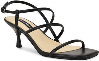 Nine West Hindy Slingback Kitten Heel Sandal in Black at Nordstrom, Size 10.5