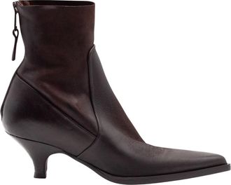 Elena Iachi E4171 Boston Boot - Dames - Laarzen met Hak - Bruin - 37 EU - Leer - Schoenen