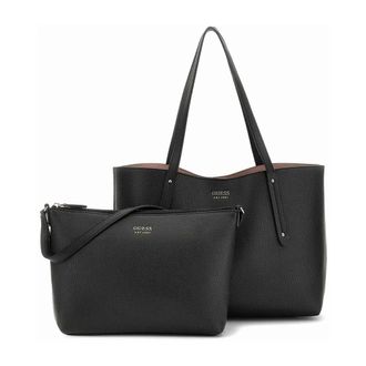 Guess Brenton Top Zip Tote - Dames - Tassen - Zwart - Maat: ONE Size Zijde