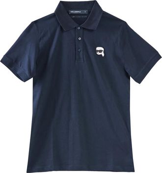 Karl Lagerfeld Polo Nft - Heren - Polos - Blauw - 2XL - Katoen - Tops