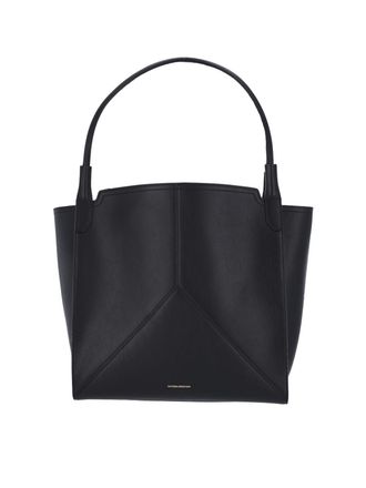 Victoria Beckham Victoria Tote Bag - Black & Bordeaux