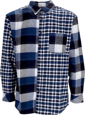 Element Geruite Flanellen Overhemd Lange Mouwen - Heren - Casual Overhemden - Veelkleurig - XL - Katoen - Overhemden