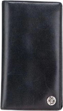 Chanel Pre-owned Wallets, female, Black, Size: ONE SIZE Pre-owned Leather Wallet