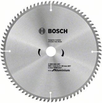 Bosch Hoja De Sierra Ecol&oacute;gica De Aluminio 3053.0/30 80 Dientes - B 2608644397