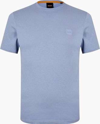HUGO BOSS Mens Hbo Tales T-Shirt, Premium Cotton - Blue - Size: 36