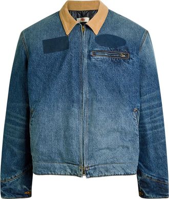 Cherry Los Angeles Sun Faded Washed Denim Jacket - XL