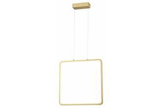Reality Lampada A Sospensione Quadrata Oro 40cm Led 24w Reality