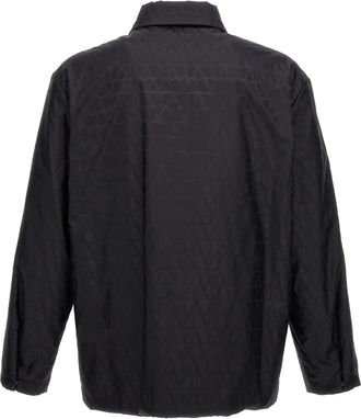 Valentino Garavani Mens Black Polyamide Jacket Clothing