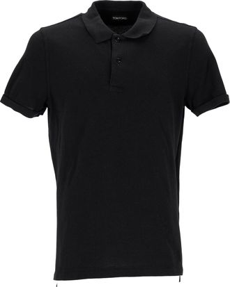 Tom Ford Polo Shirt in Black Cotton