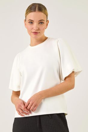DUSK Puff Sleeve Stretch T-Shirt