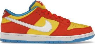 Nike Low Pro Leren Sneakers - Heren - Skateschoenen - Rood - 40 EU - Leer - Fitness