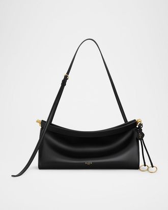Alaia Le Click Small Shoulder Bag in Glossy Leather