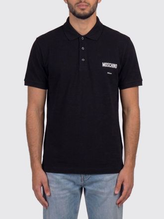 Moschino Polo in cotone con logo Moschino Couture