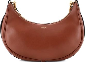 Celine Ava Strap Bag Leather Medium hobo bag - Bruin