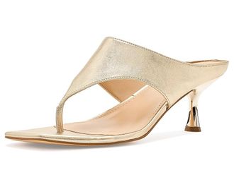 Marc Fisher Adia Womens Dress Sandals Gold Leather : 6.5 M