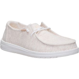 HeyDude Wendy Stretch Jersey Textiel Dames Oatmeal Loafers
