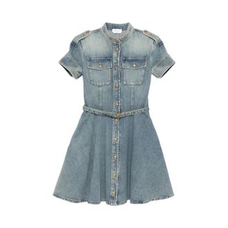 Alexander McQueen Shirt Alexander Mcqueen - female - Alexander McQueen - Short Dresses - Blue - S - Dresses