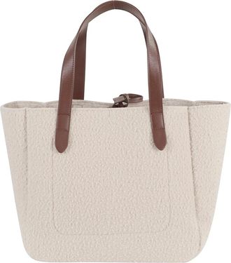 J.W.Anderson Beige Wol Riem Tote Tas - Dames - Shoppers - Bruin - ONE Size - Wol - Tassen