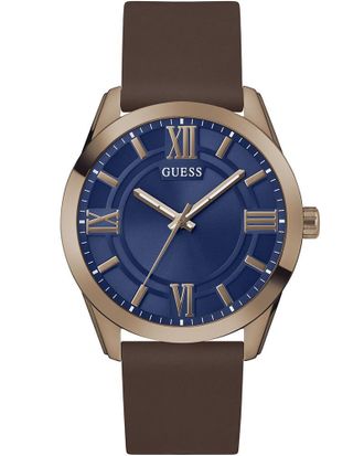 Guess Elliot Mens Brown Watch GW0894G3 Silicone - One Size