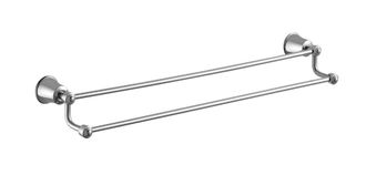 Omnires Omnires Art Line - Toallero Doble, Longitud 65 Cm, Cromado Al53226cr