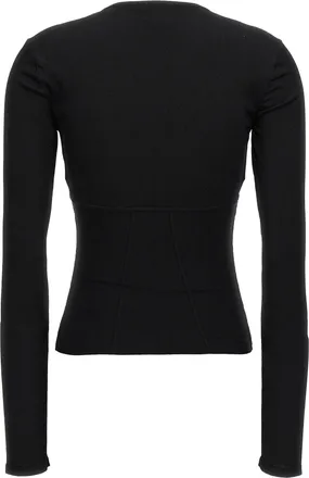 Nensi Dojaka Womens Black Viscose Tank Tops