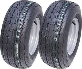 OEM Parnells 20.5x8-10 Ruedas De Remolque 8ply Alta Velocidad Neum&aacute;ticos Legales Para Carretera, 4 Clavo Llantas - Juego De 2