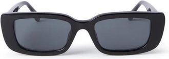Palm Angels Authentieke Yosemite Bril- Premium Kwaliteit - unisex - Zonnebrillen - Zwart - 51 MM - Accessoires