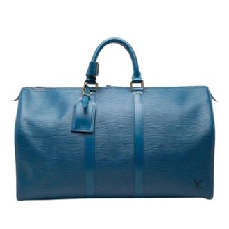 Louis Vuitton Pre-owned Weekend Bags, female, Blue, Size: ONE SIZE Pre-owned Keepall 45