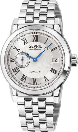 Gevril Group Madison Automatic Bracelet Watch, 39mm in Silver at Nordstrom Rack